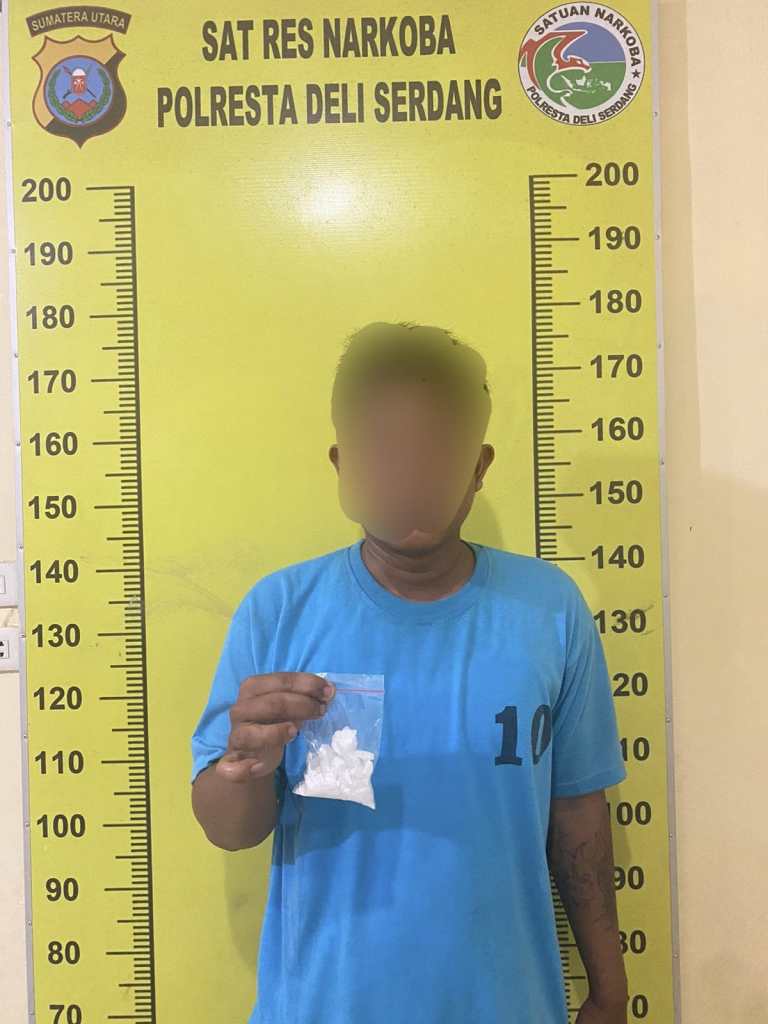 Seorang Pria Nekat Bawa Sabu, Akhirnya Keciduk Sat Res Krim Polresta Deli Serdang