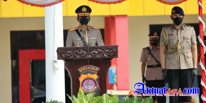 254 Bintara SPN Gorontalo di Lantik Kapolda