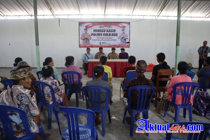 Gelar Minggu Kasih, Polres Buleleng Harkamtibmas Ditahapan Pemilu 2024 dan Perangi Narkoba