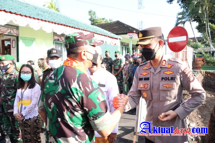 Kapolres Klungkung Hadiri Kunjungan Kerja Danrem 163/Wira Satya di Kodim 1610/Klungkung