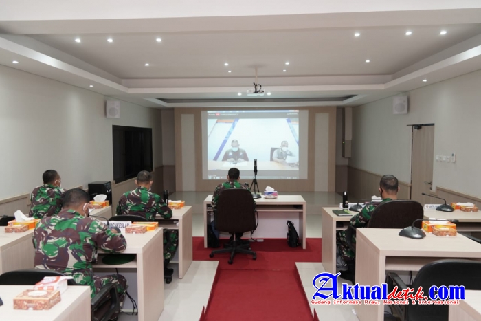 Update Kasus Membaik Setelah PPKM, Kapok Sahli Pangdam IX/Udayana Hadiri Rakor Satgas Covid-19