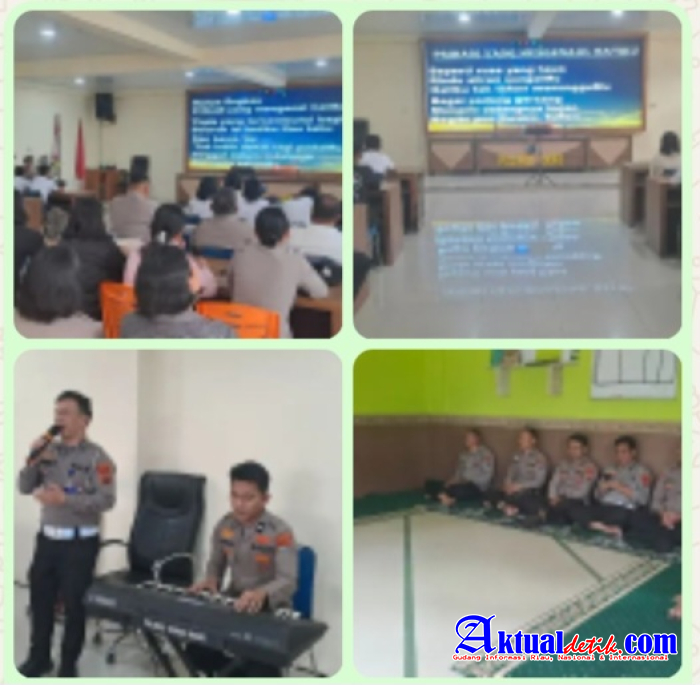 Perkuat Mental dan Spiritual Personel, Polres Karo Laksanakan Binrohtal