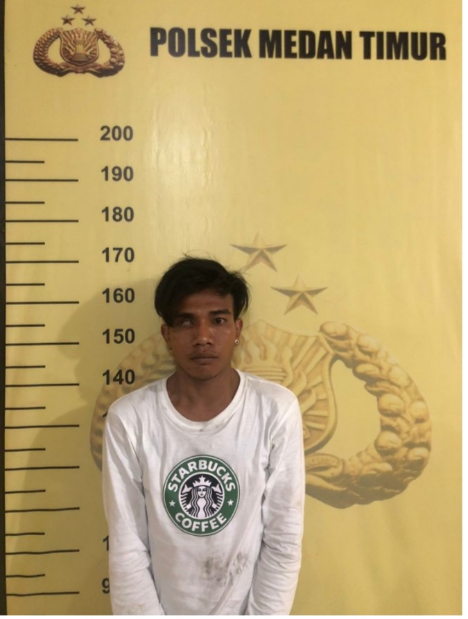 Polsek Medan Timur Ringkus Residivis Pencuri Laptop Dari Sekolah Advent