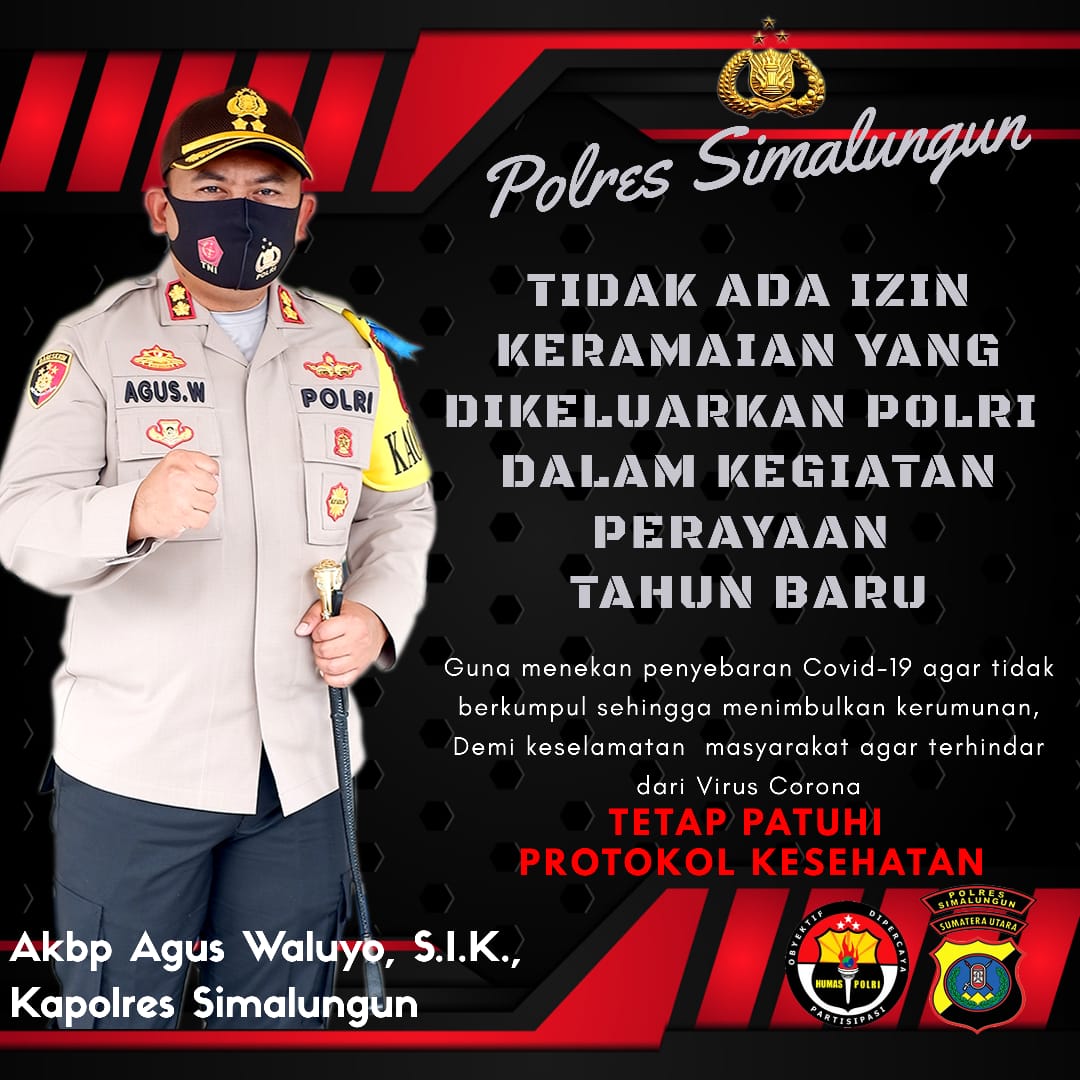 Himbauan Kapolres Simalungun Jelang Nataru Disebar Hingga Ke Wilayah Polsek Jajaran