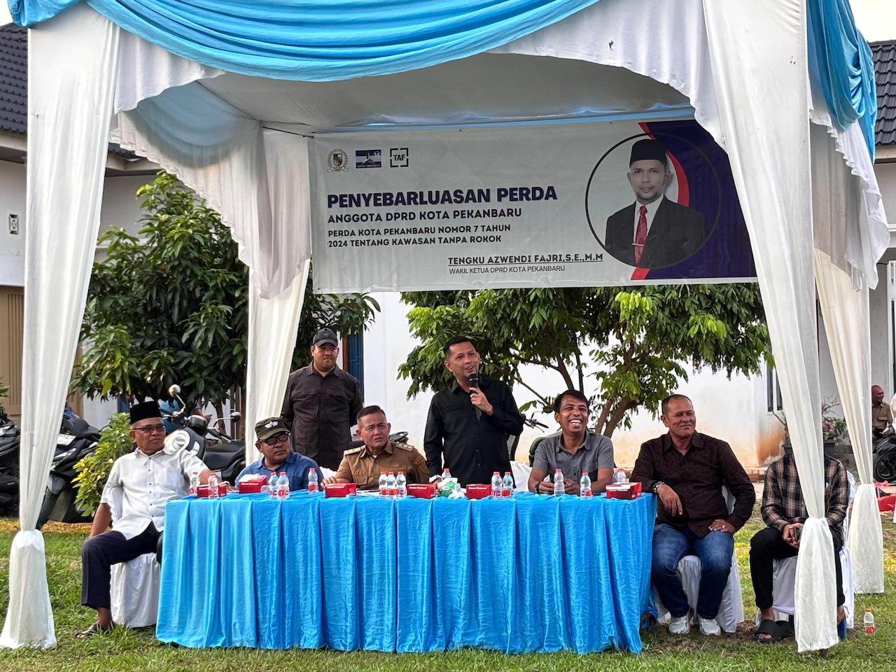 Wakil Ketua DPRD Pekanbaru Sosialisasikan Perda P4GN di Tangkerang Selatan,  Ajak Masyarakat Perangi