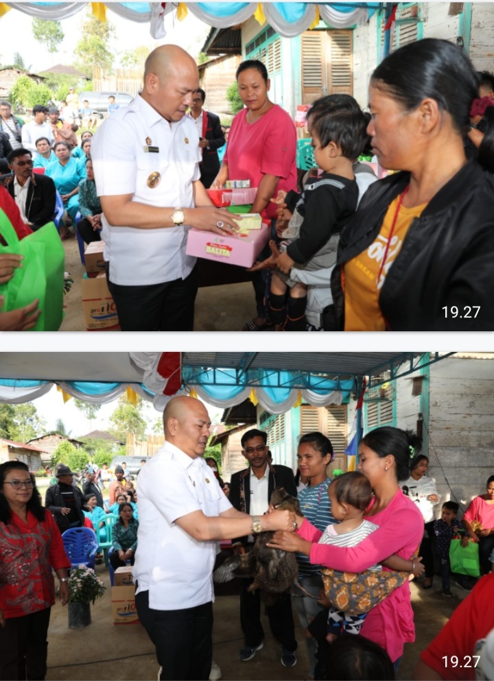 Cegah Angka Stunting Bupati Tapanuli Utara Memberikan Bantuan Bibit Ternak