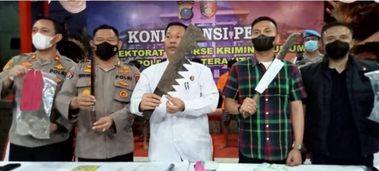 Ditreskrimum Polda Sumut Sikat 7 Anggota Geng Motor