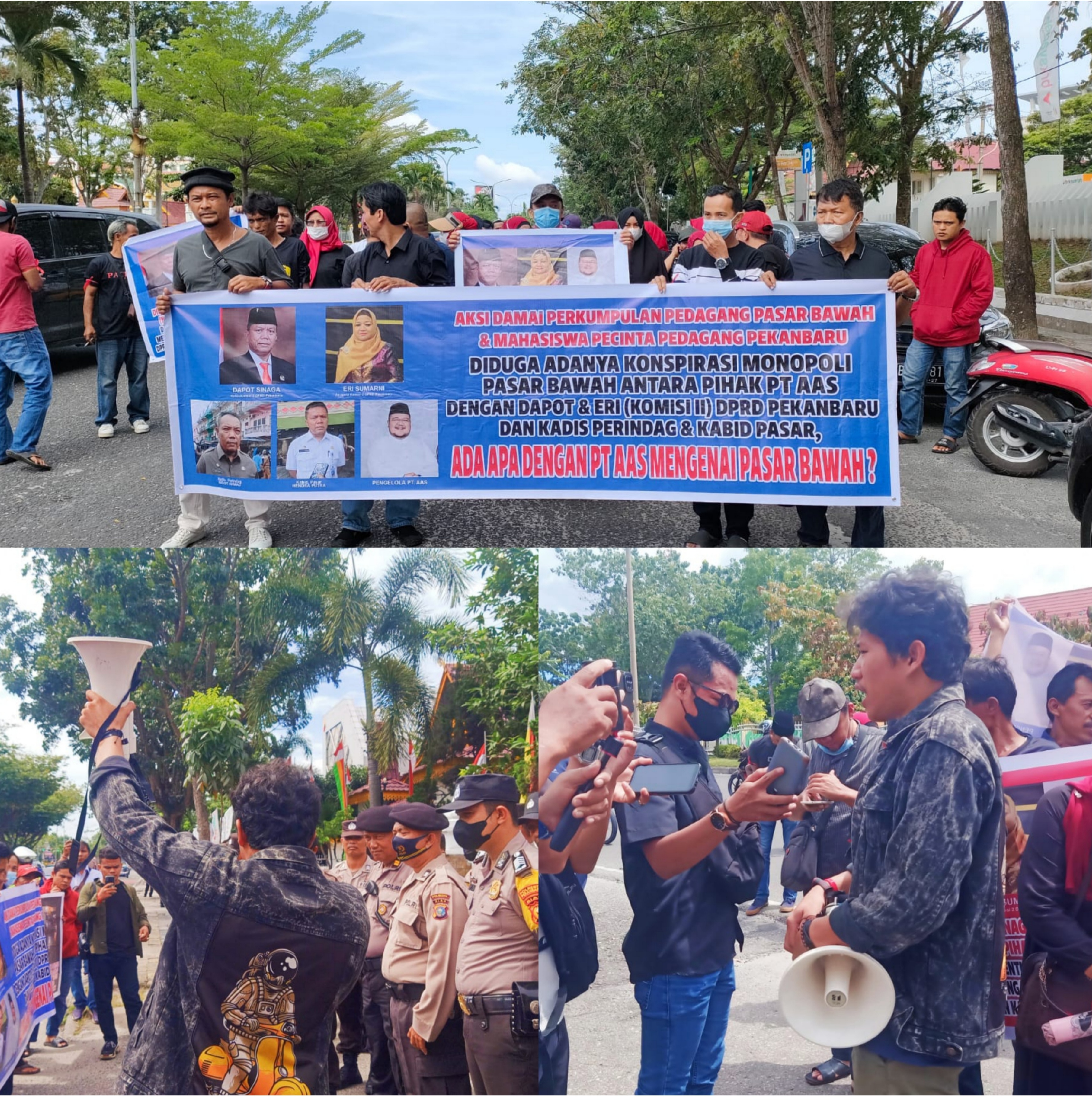 Gelar Unjuk Rasa, P3BMP3 Tuntut Mundur PT AAS Dalam Pengelolaan Pasar Bawah