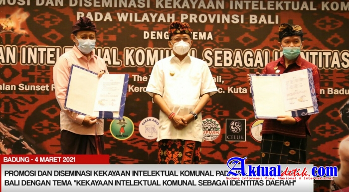 Gubernur Bali Buka Promosi dan Diseminasi Kekayaan Intelektual Komunal Hasilkan 1718 Hak Cipta