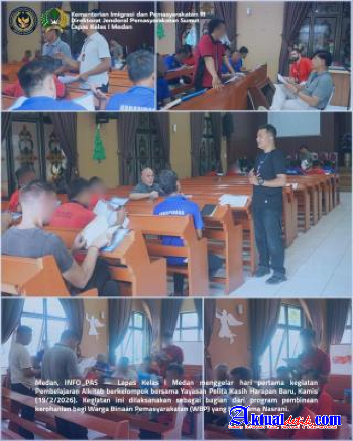 Pembelajaran Alkitab Kelompok Bersama Yayasan Pelita Kasih Harapan Baru Gelar Lapas Medan