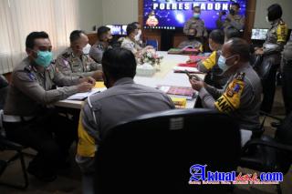 Polres Badung Menerima Kunjungan Tim Asistensi Dan Supervisi Ops Keselamatan Agung 2021