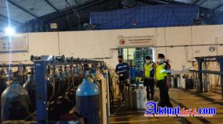 Antisipasi Kelangkaan Oksigen, Sat. Samapta Poles Badung Sambangi PT. Samator