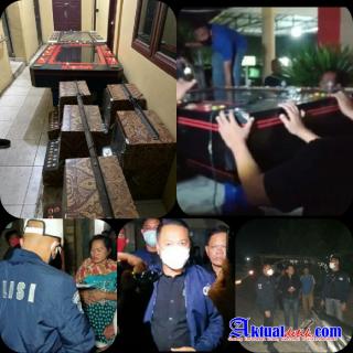 Tekab Scorpion Sat Reskrim Polres Sergai Gerebek Arena Judi di Pantai Cermin