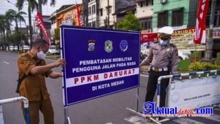 Polsekta Medan Kota All Out Mendukung PPKM Darurat