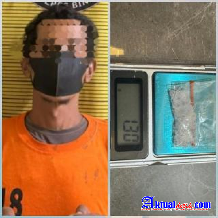 Pengedar Sabu 1,30 Gram Ditangkap Satresnarkoba Polres Binjai
