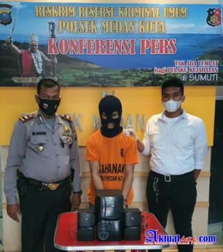 Tekab Polsek Medan Kota Ringkus Pencurian Dalam Rumah