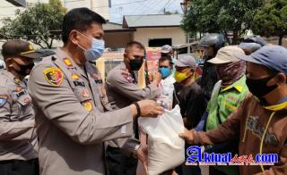 Kapolsek Percut Seituan Gelar Giat Bakti Sosial Bagi Sembako
