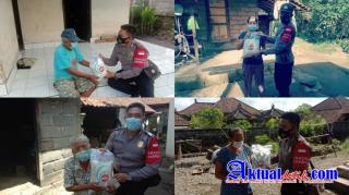 Guna Tepat Sasaran, Polres Karangasem Salurkan Bantuan Paket Sembako Melalui Bhabinkamtibmas
