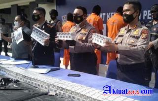 Dirpolairut Polda Riau Berhasil Gagalkan Sindikat Rokok Ilegal