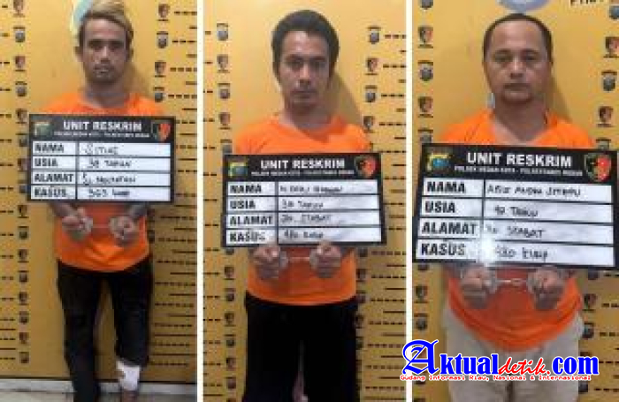 Unit Reskrim Polsek Medan Kota Menangkap Pelaku Pencurian Mobil, Satu Di Tembak