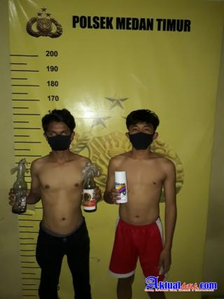 Dalam Pengamanan Aksi Unjuk Rasa UU Omnibus Law, Polsek Medan Timur Temukan Bom Molotov