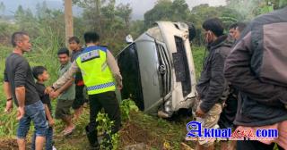 Kecelakaan Lalulintas Tunggal Di Kampung Lut Kucak Kecamatan Wih Pesam