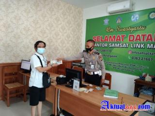 Mudahkan Masyarakat Bayar Pajak, Polres Karangasem Buka Samsat Link di Wilayah Manggis