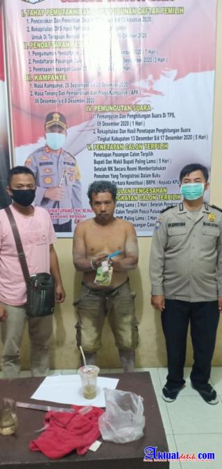 Jual Sabu Sama Polisi, Warga Pulau Tagor Dicidul Tekab Polsek Dolok Masihul