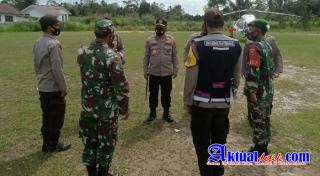 Sinergitas TNI-Polri, Kapoldasu Datangi Koramil Garoga Taput