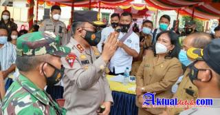 Kapoldasu Tinjau Vaksinasi Bagi Lansia di Kabupaten Samosir