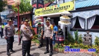 Kapolda Bali Cek Kesiapan Pos Terpadu Masceti