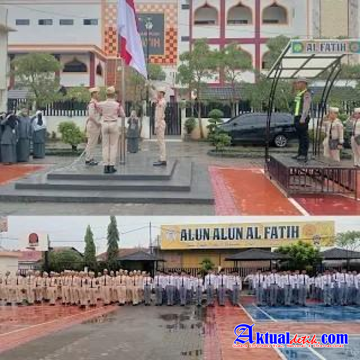Satuan Lantas Polres Belawan Lakukan Police Goes To School Di SMA Islam Plus Al Fatih