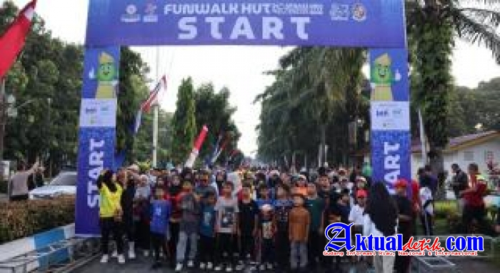Polresta Deli Serdang Ikuti Fun Walk Peringati Hari Jadi Ke 80 Kabupaten Deli Serdang, HUT APKASI 26