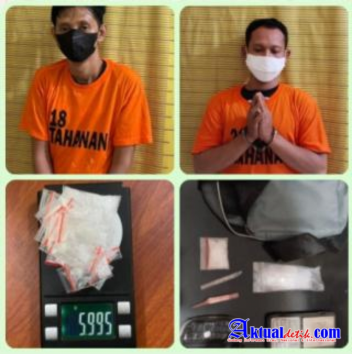 Dua Pria Sebagai Pengedar Narkoba, Ditangkap Satresnarkoba Polres Binjai