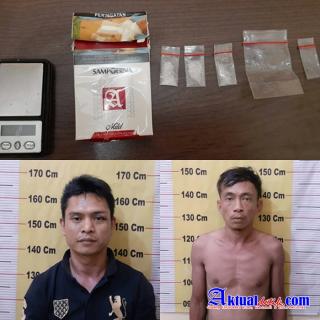 Digerebek Lagi Nyabu, 2 Pria Diringkus Satresnarkoba Polres Sergai
