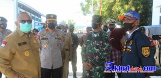Kapolda Bersama Fokopimda Provinsi Cek Posko Perbatasan Gorontalo-Sulut