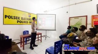 Kapolsek Batang Gangsal Briefing Personil, Terkait Commander Wish dan Program 100 Hari Kerja Kapolri