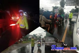 Lokasi Jembatan Penghubung Siantar-Medan Amblas, Akp Jodi Turun Langsung Ke Lokasi