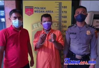 Tekab Polsek Medan Area Menangkap Abdul Malik Situmorang Kasus Pencurian Hp