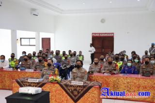 Polres Karangasem Gelar Lat Pra Ops Ketupat Agung 2022 Jelang Idul Fitri 1443 H Secara Virtual