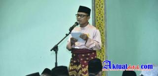 Wabup Bengkalis Salat Idul Fitri di Masjid Agung Istiqomah, Ada Hikmah Besar di Balik Wabah Corona