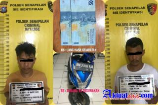 Dua Tersangka Jambret Diamankan Polisi Dari Tempat Persembunyiannya