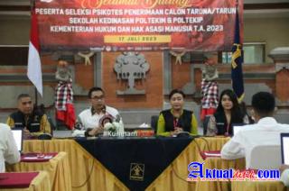 66 Orang Peserta Seleksi Catar Poltekip dan Poltekim TH.2023 di Bali Memasuki Tahap Seleksi Psikotes