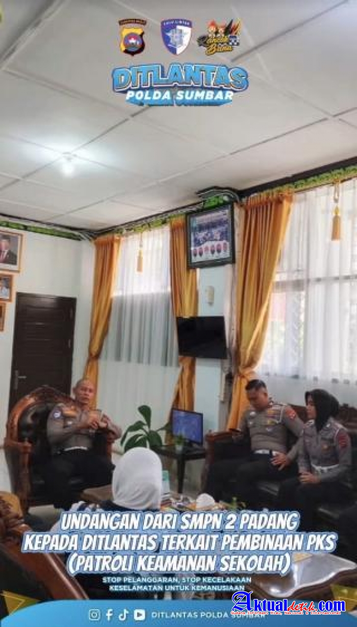 Ditlantas Polda Sumbar Terima Audiensi Perwakilan SMPN 2 Padang Bahas Strategi Pembinaan PKS