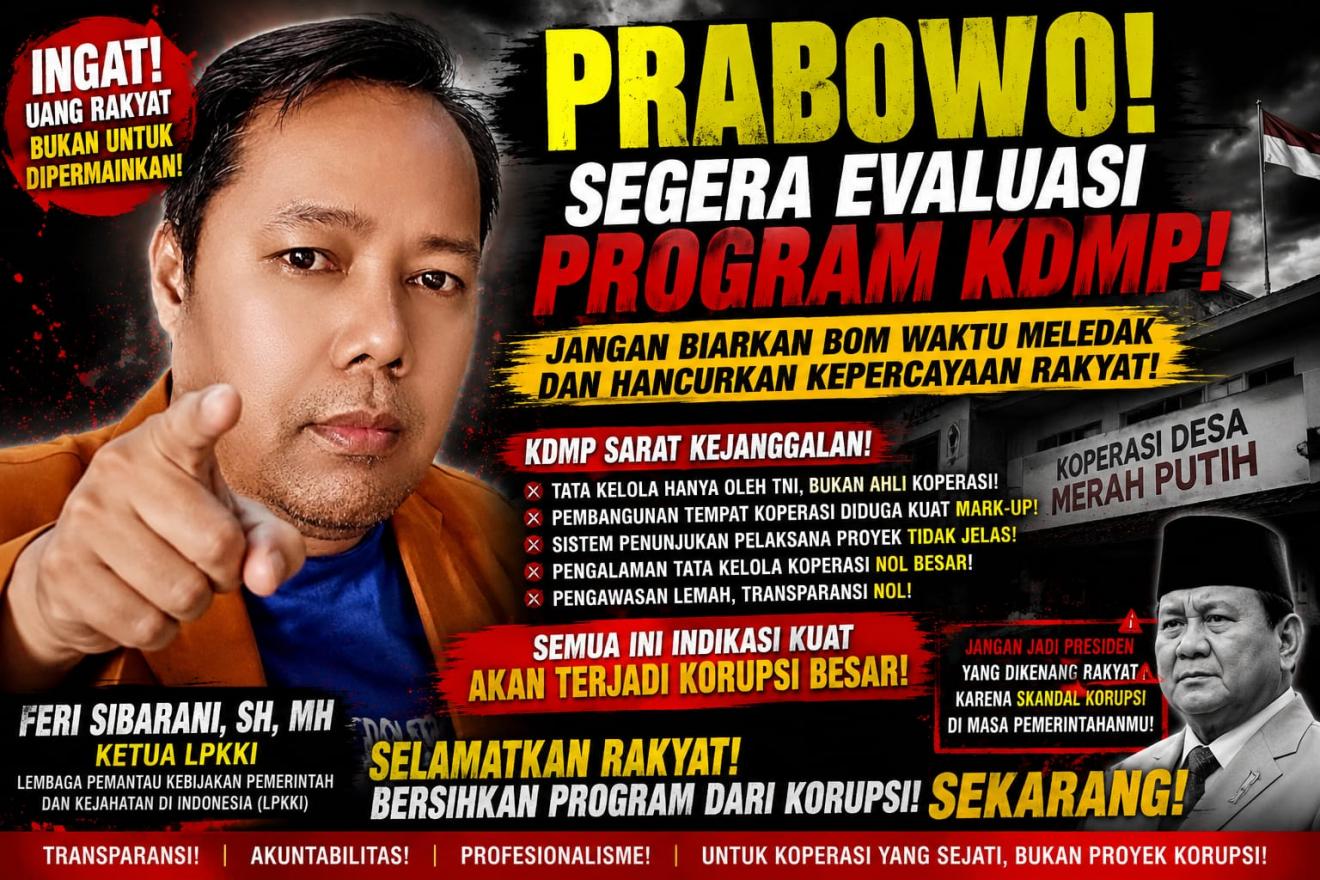 Ketua LPKKI: Koperasi Desa Merah Putih Berpotensi Jadi Skandal Korupsi Nasional