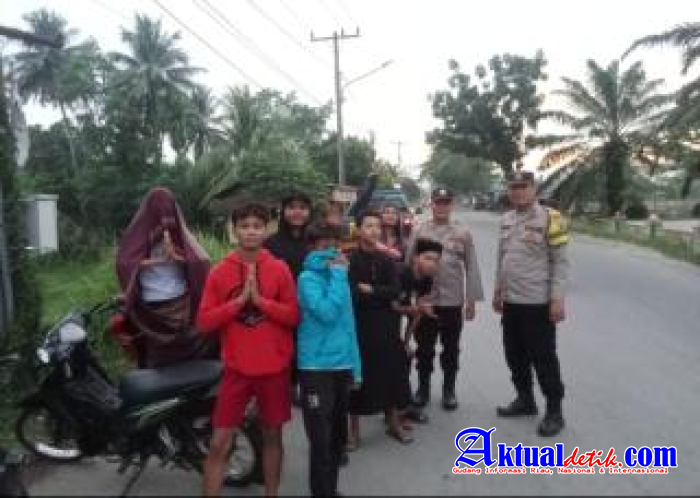 Jaga Stabilitas Keamanan Bulan Suci Ramadhan Polresta Deli Serdang Jajaran Patroli Menyapa Subuh