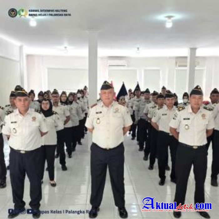 Bapas Palangka Raya Mengikuti Apel Seluruh Jajaran Pegawai Secara Virtual