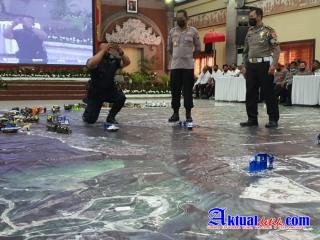 Jelang Pengamanan Sherpa Track G20, Polda Gelar Latihan Tactical Floor Game