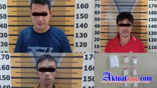 Team Rajawali Satuan Narkoba polres Tebing Tinggi eringkus Tiga Orang Pelaku Narkoba
