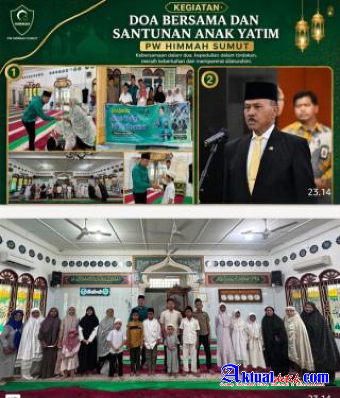 Maruli Siahaan Dukung Kegiatan Santunan Anak Yatim dan Doa Bersama PW HIMMAH Sumatera Utara.